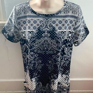 Abercrombie & Fitch Y2K gray abstract floral shift mini dress pockets, size M